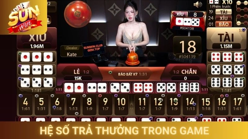 Hệ số trả thưởng trong game