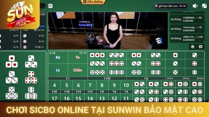 Tham gia chơi Sicbo online tại Sunwin bảo mật cao