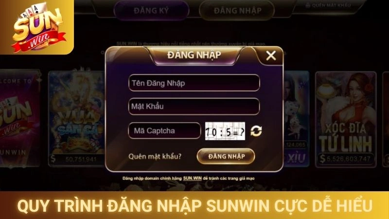 Quy trình đăng nhập Sunwin cực dễ hiểu