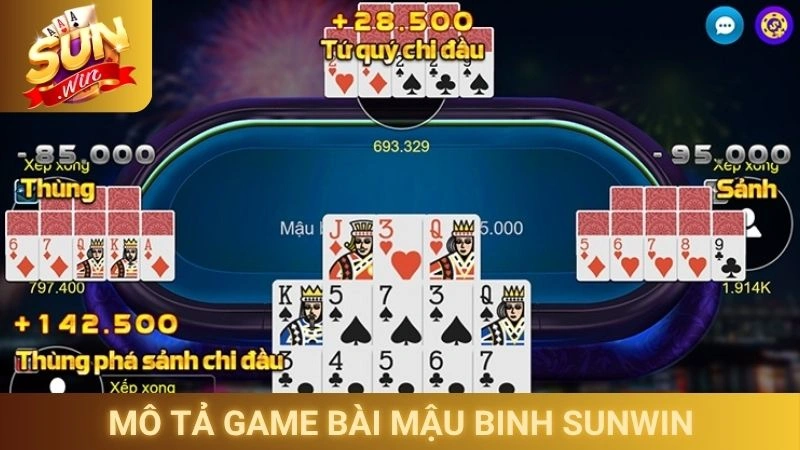 Mô tả game bài Mậu binh Sunwin