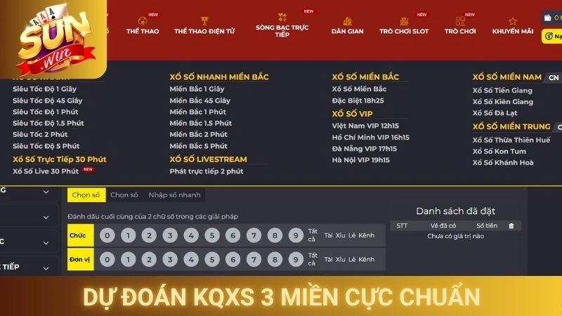 Phương pháp dự đoán KQXS 3 miền cực chuẩn