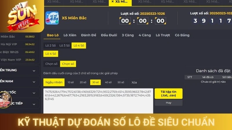 Kỹ thuật dự đoán số lô đề online siêu chuẩn