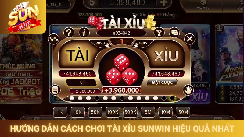 Hướng dẫn cách chơi tài xỉu Sunwin hiệu quả nhất