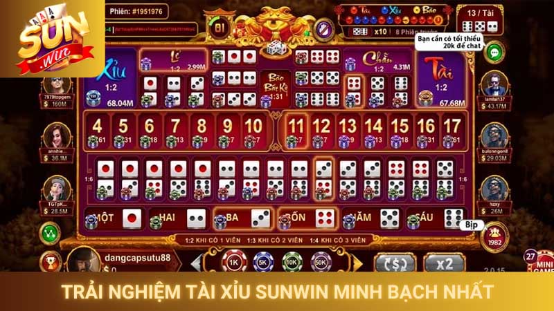 Tài xỉu Sunwin - Đỉnh cao giải trí trực tuyến 2026 1 Trải nghiệm tài xỉu Sunwin minh bạch nhất 2026